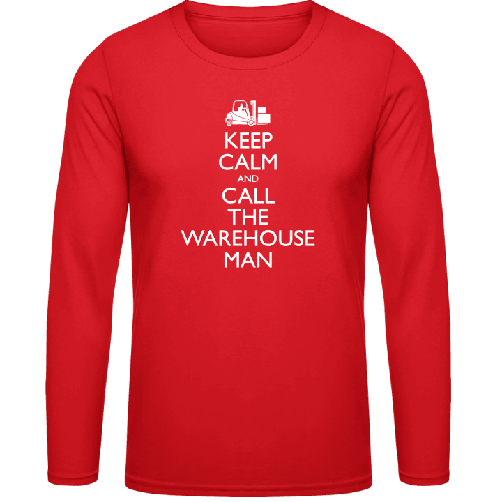 Keep Calm And Call The Warehouseman Langarmshirt contain pic