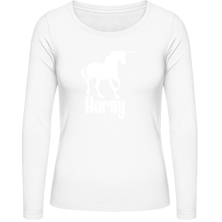 Horny Camisa de manga larga para mujer contain pic