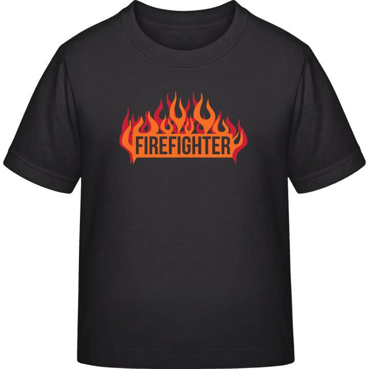 Firefighter Flames Camiseta infantil contain pic