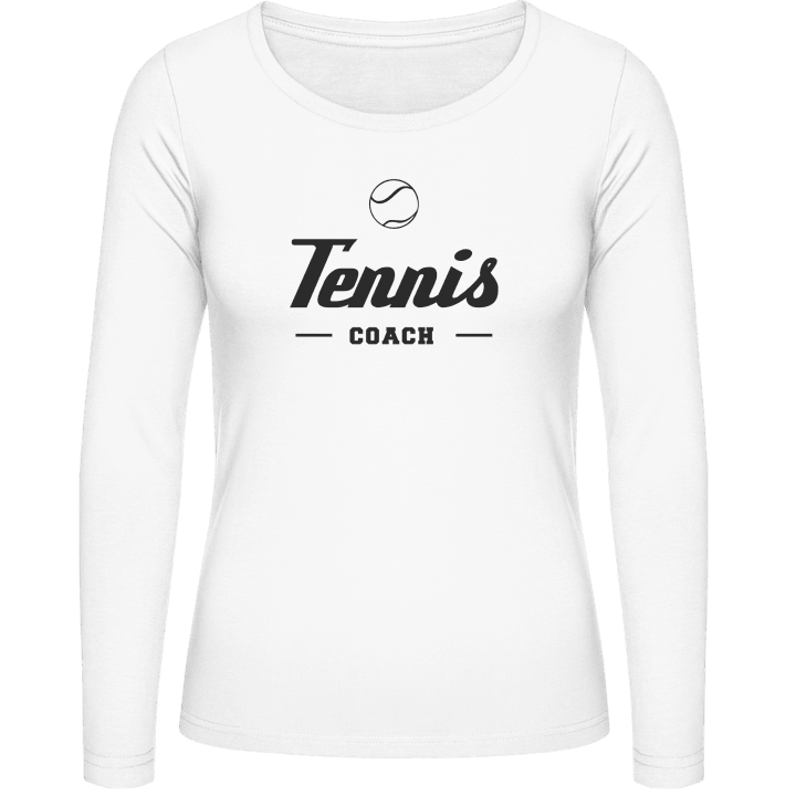 Tennis Coach Frauen Langarmshirt contain pic