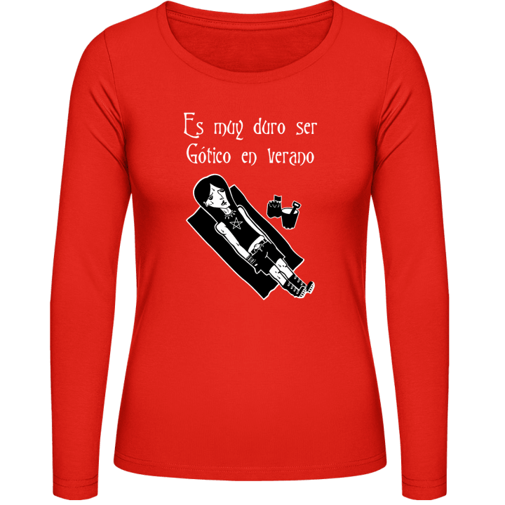 Gotico En Verano Langermet skjorte for kvinner contain pic