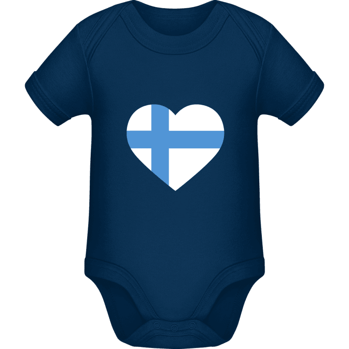 Finland Heart Baby romper kostym contain pic