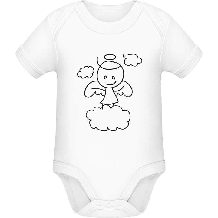 Cute Angel On Cloud Baby romper kostym contain pic