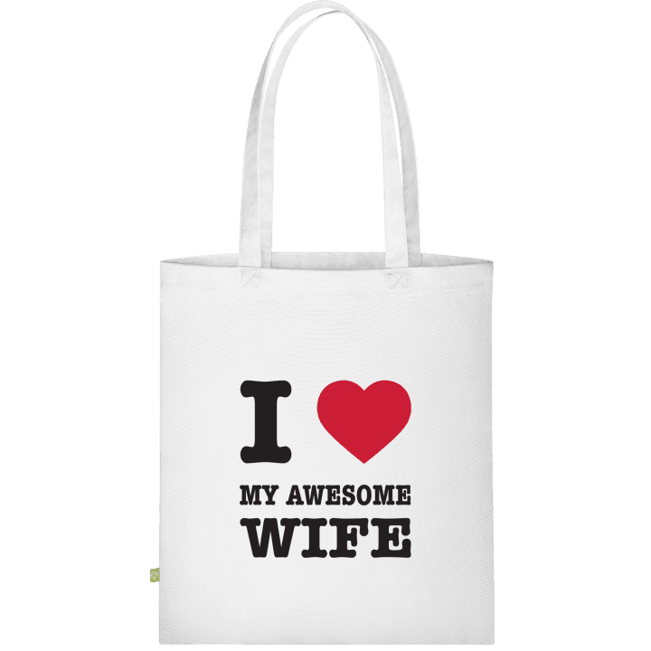 I Love My Awesome Wife Väska av tyg contain pic