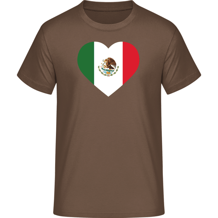 Mexico Heart Flag T-skjorte contain pic