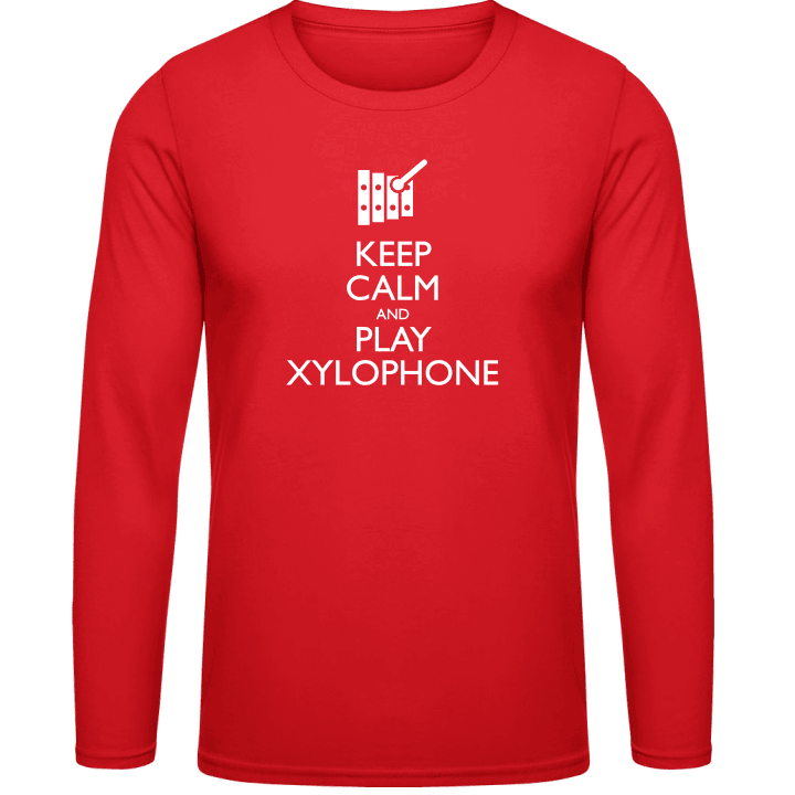 Keep Calm And Play Xylophone Shirt met lange mouwen contain pic