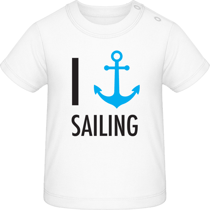 I heart Sailing Baby T-skjorte 0 image