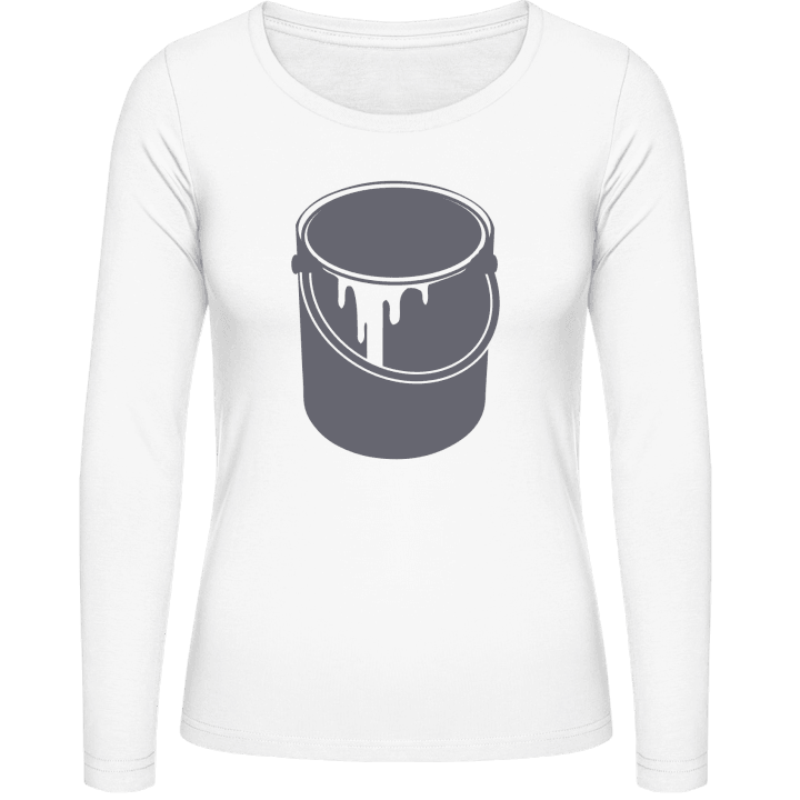 Paint Bucket Langermet skjorte for kvinner contain pic