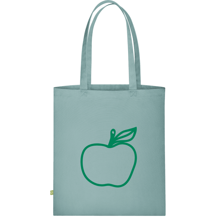 Green Apple With Leaf Bolsa de tela contain pic
