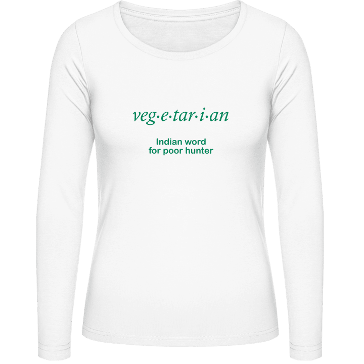 Vegetarier T-shirt à manches longues pour femmes 0 image