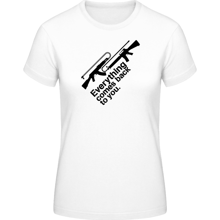 Everything Comes Back Frauen T-Shirt contain pic