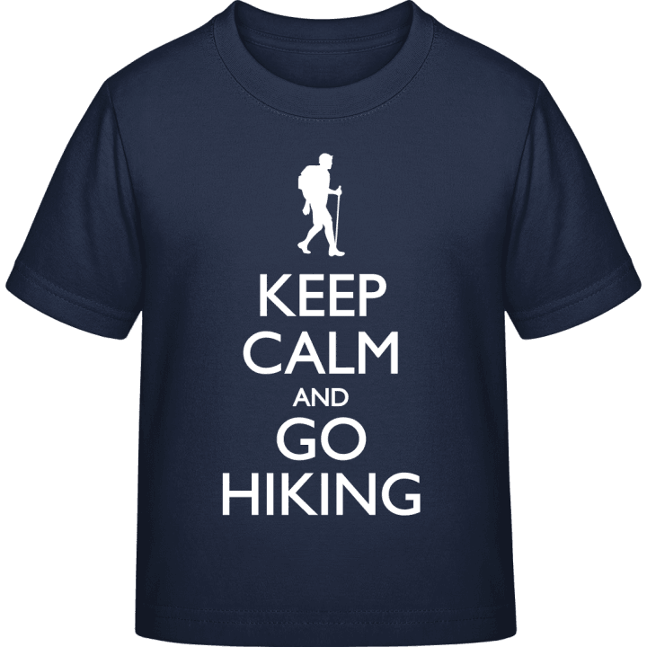 Keep Calm and go Hiking T-skjorte for barn contain pic