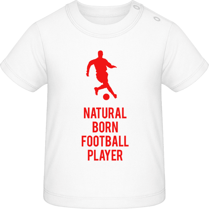 Natural Born Footballer Baby T-skjorte contain pic
