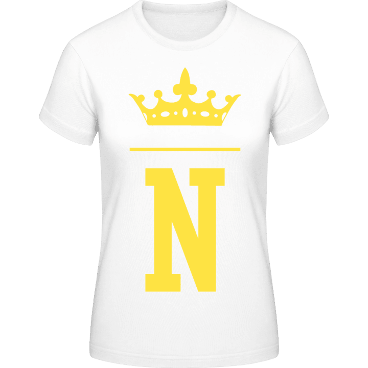 N Initial Name T-shirt pour femme 0 image