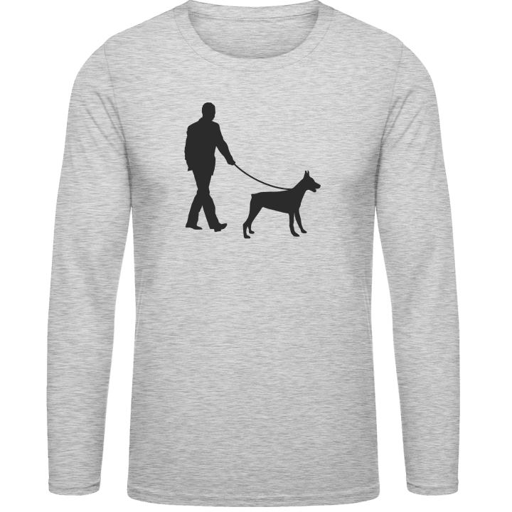 promener le chien T-shirt à manches longues 0 image
