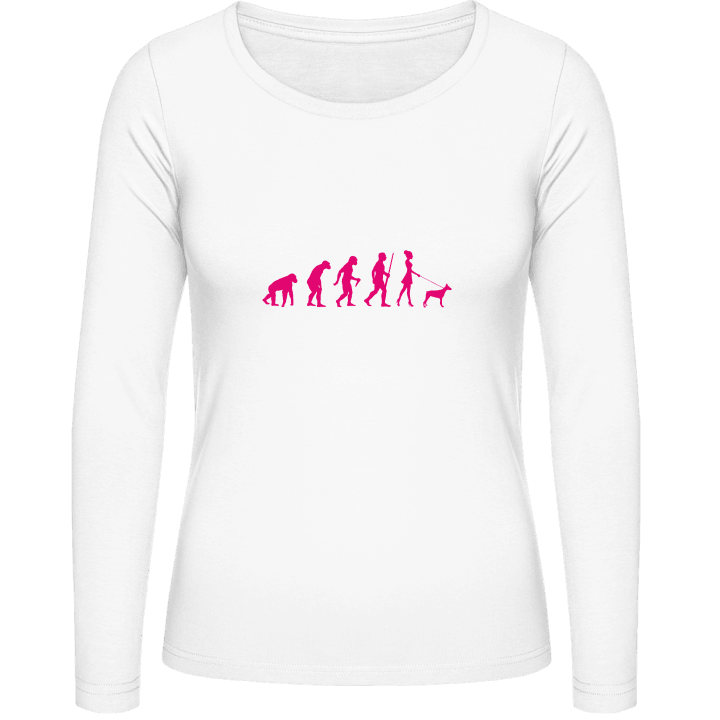 Dog Walking Evolution Female Women long Sleeve Shirt 0 image