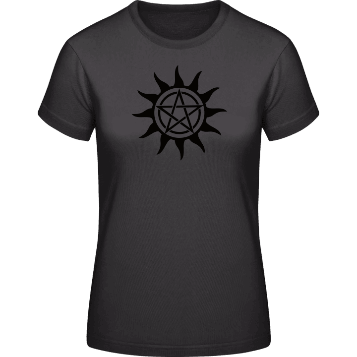 Satan Occult Pentagram Frauen T-Shirt contain pic