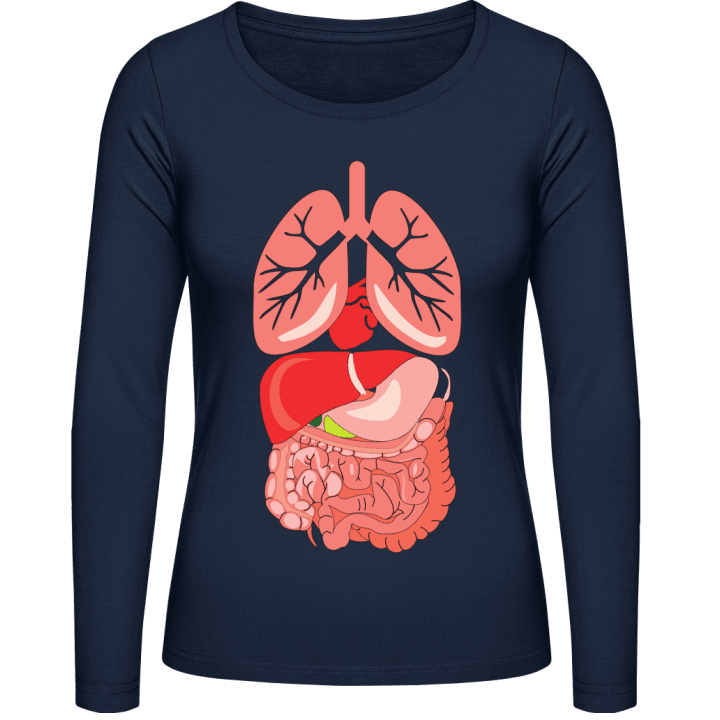 Human orgel Vrouwen Lange Mouw Shirt contain pic