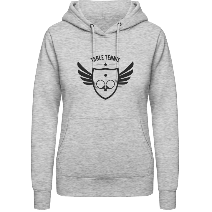 Table Tennis Winged Star Women Hoodie contain pic