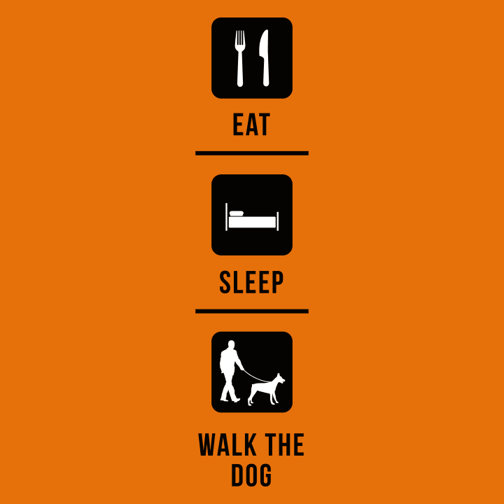 Eat Sleep Walk The Dog T-shirt à manches longues pour femmes 0 image