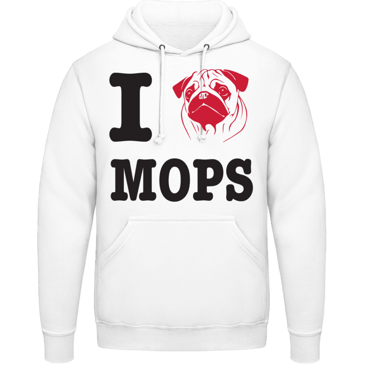 I Love Mops Huvtröja 0 image