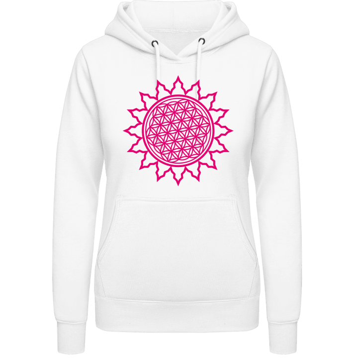 Flower of Life Shining Vrouwen Hoodie contain pic