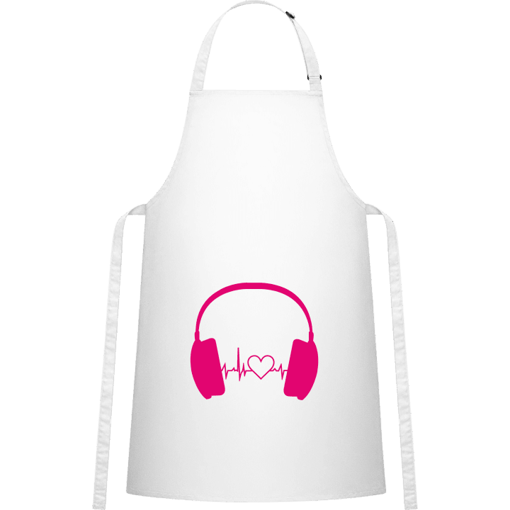 Headphone Beat and Heart Tablier de cuisine contain pic