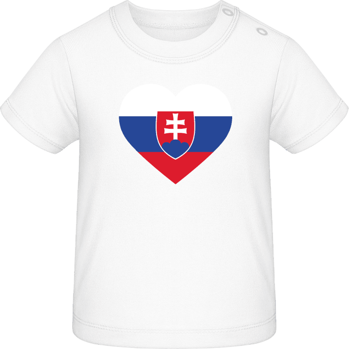 Slovakia Heart Flag Baby T-skjorte contain pic