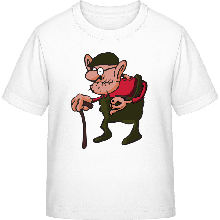 Grandpa Comic Senior T-skjorte for barn contain pic