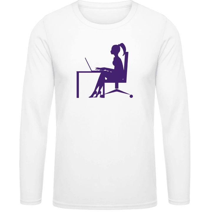 Office Girl Langermet skjorte contain pic