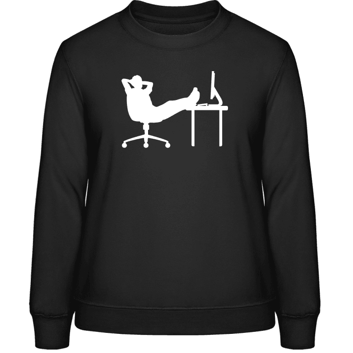 Office Chilling Frauen Sweatshirt contain pic