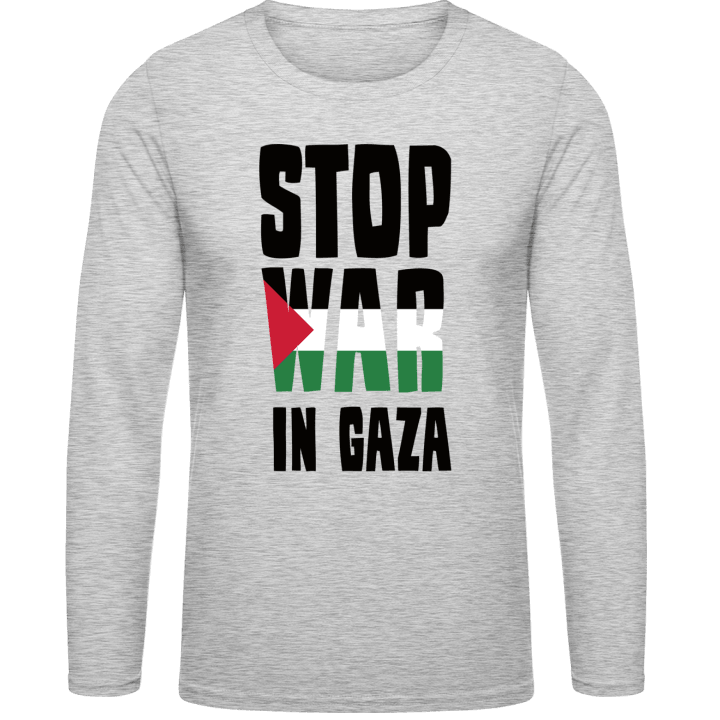 Stop War In Gaza Langarmshirt contain pic