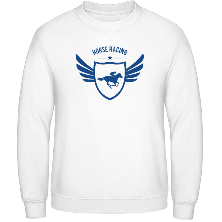 Horse Racing Winged Sweatshirt contain pic