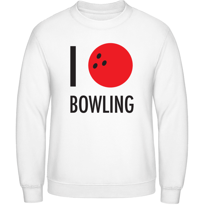 I Heart Bowling Sweatshirt contain pic