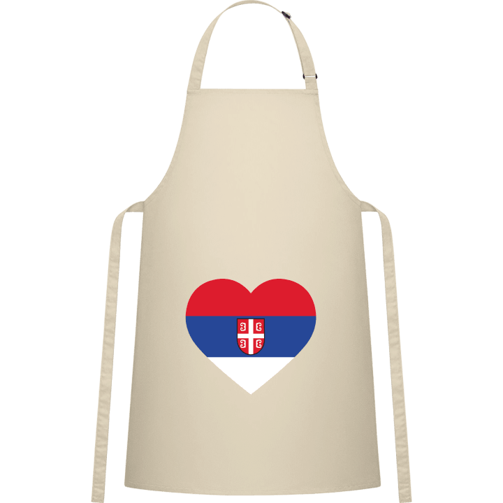 Serbia Heart Flag Delantal de cocina contain pic