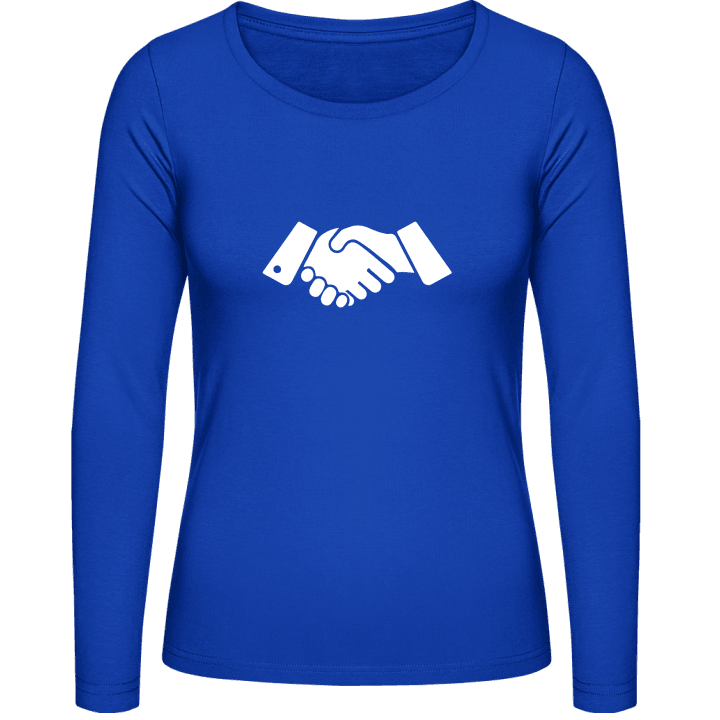 Manager Handshake Vrouwen Lange Mouw Shirt contain pic