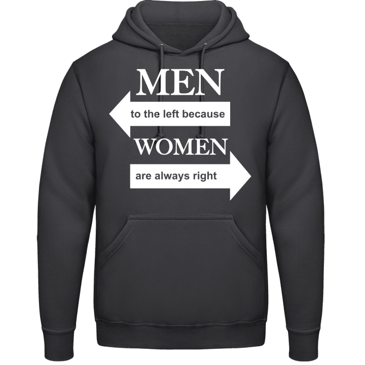 Men To The Left Because Women Are Always Right Sudadera con capucha 0 image