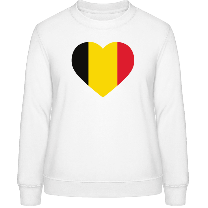 Belgium Heart Sweatshirt för kvinnor contain pic