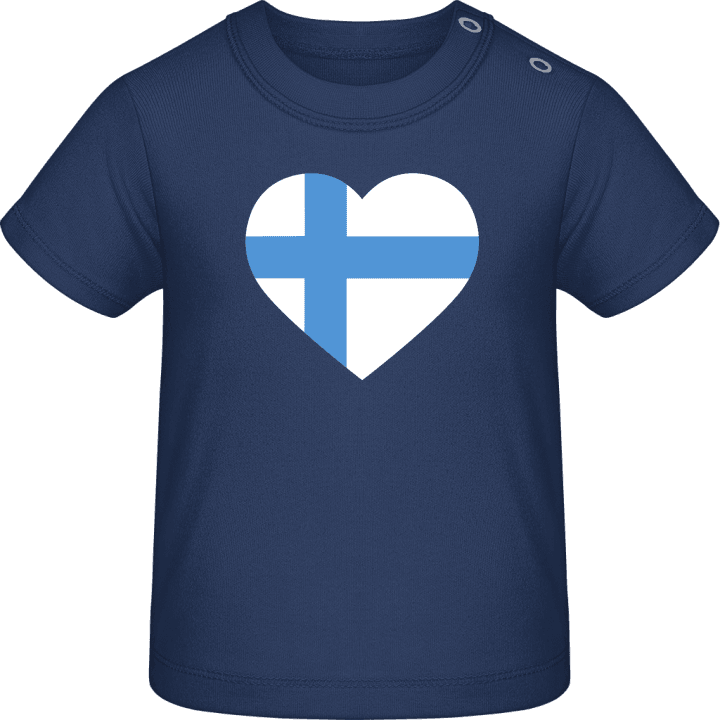 Finland Heart T-shirt för bebisar contain pic