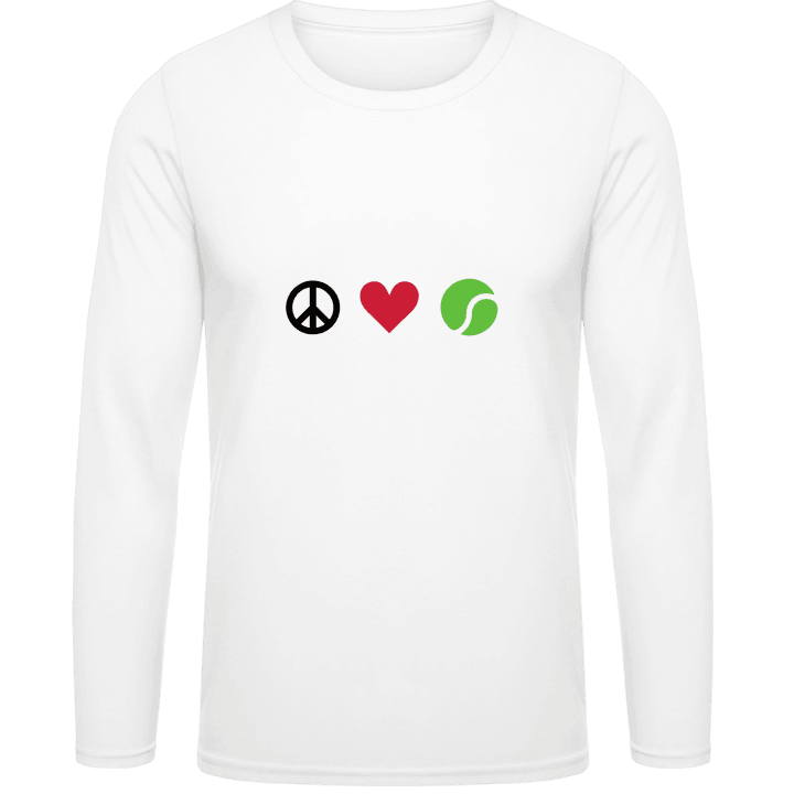 Peace Love Tennis T-shirt à manches longues contain pic