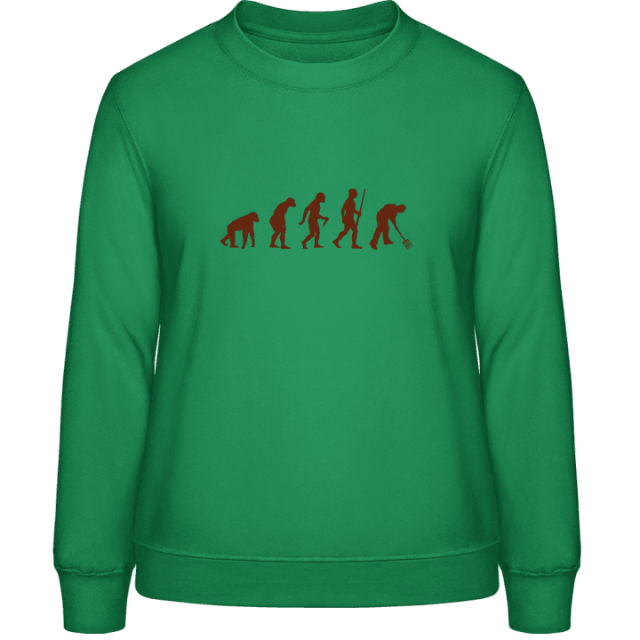 Farmer Evolution with Pitchfork Frauen Sweatshirt contain pic
