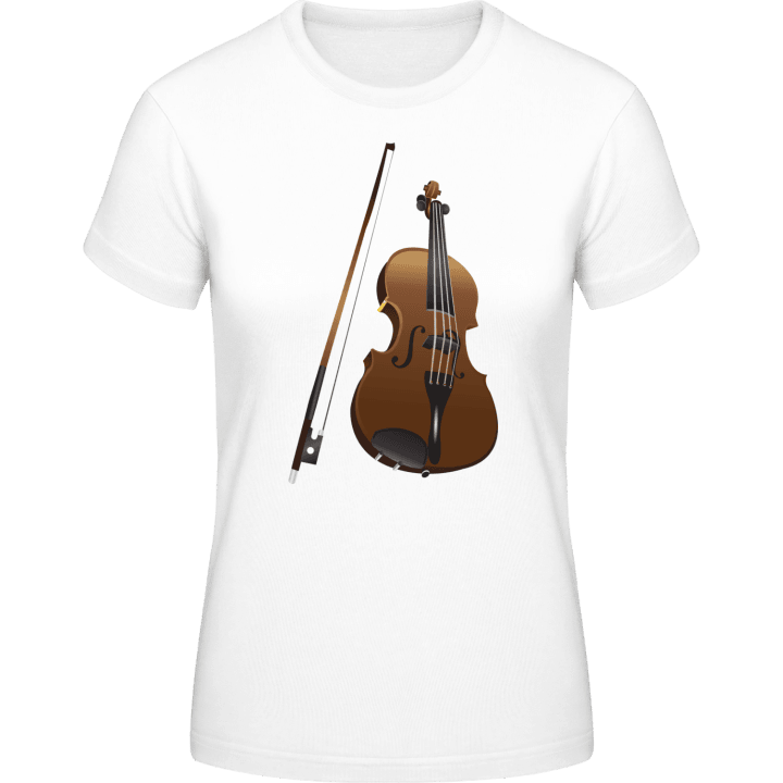 Violin Realistic T-skjorte for kvinner contain pic