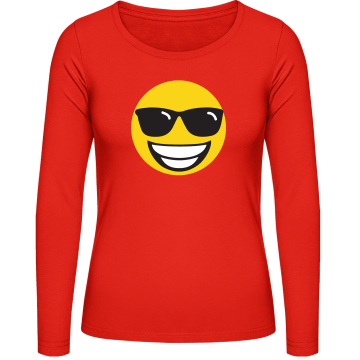 Sunglass Smiley Langærmet skjorte til kvinder 0 image