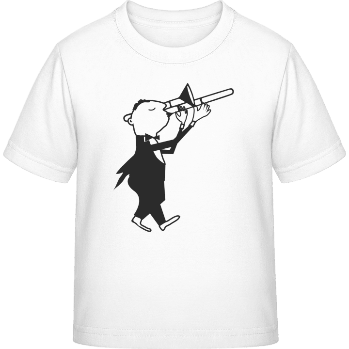 Trombonist Illustration T-skjorte for barn contain pic