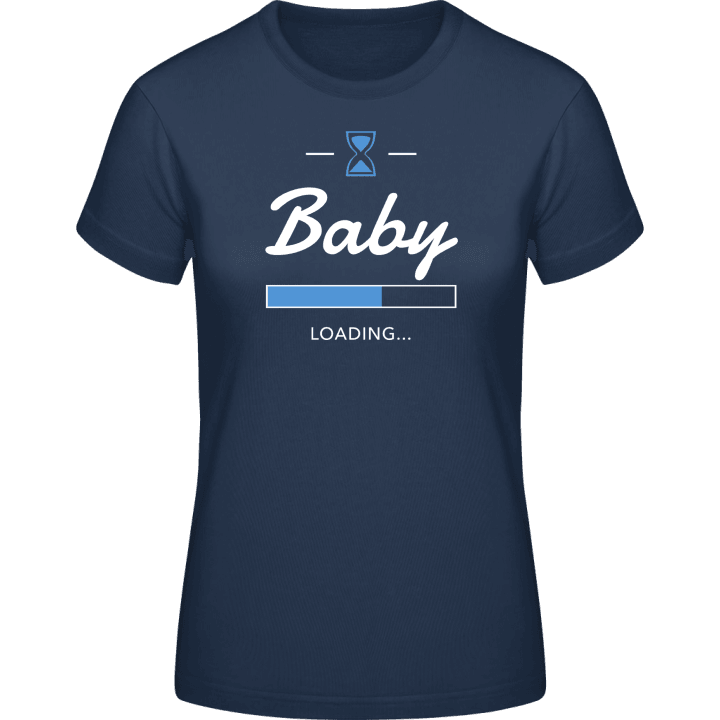 Baby Loading Blue T-shirt för kvinnor 0 image
