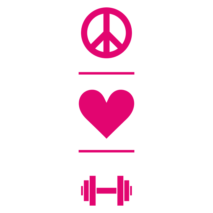 Peace Love Fitness Training Naisten pitkähihainen paita 0 image