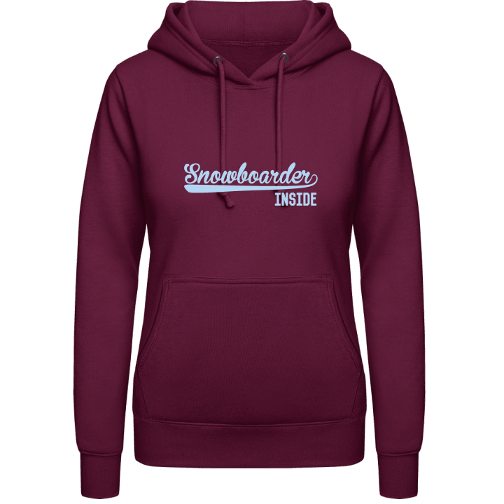 Snowboarder Inside Vrouwen Hoodie contain pic