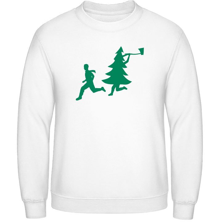 Christmas Tree Attacks Man With Ax Sweatshirt 0 image