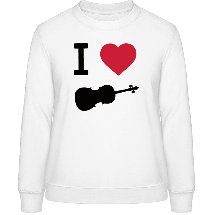I Heart Violin Sweatshirt för kvinnor contain pic