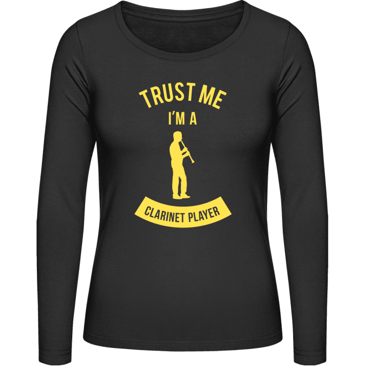 Trust Me I'm A Clarinet Player T-shirt à manches longues pour femmes contain pic